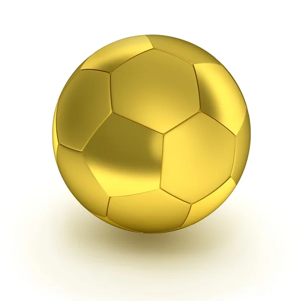 黄金足球球 — 图库照片