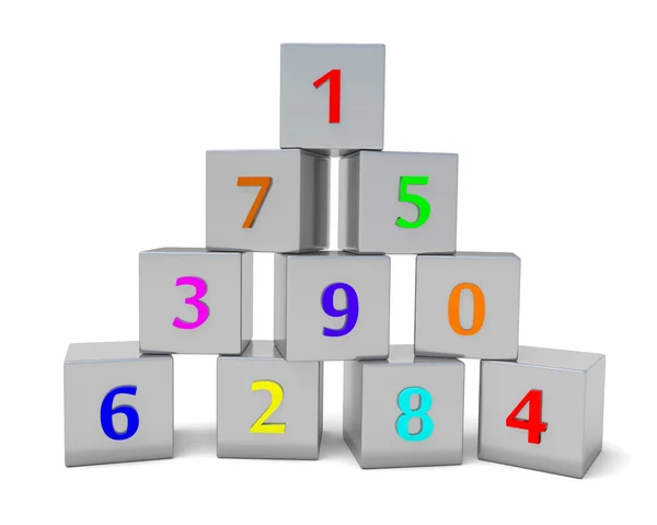 Cubes numérotés — Photo