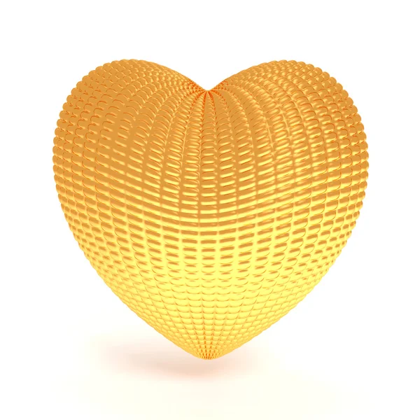 Abstract gold heart — Stock Photo, Image