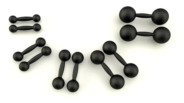 哑铃组 — 图库照片
