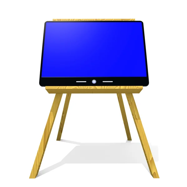 Computer on the easel — Stock Photo, Image