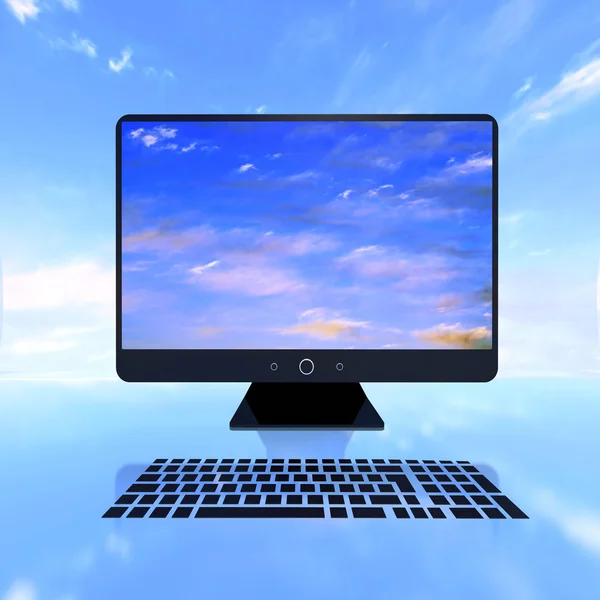 Display on the sky Stock Image