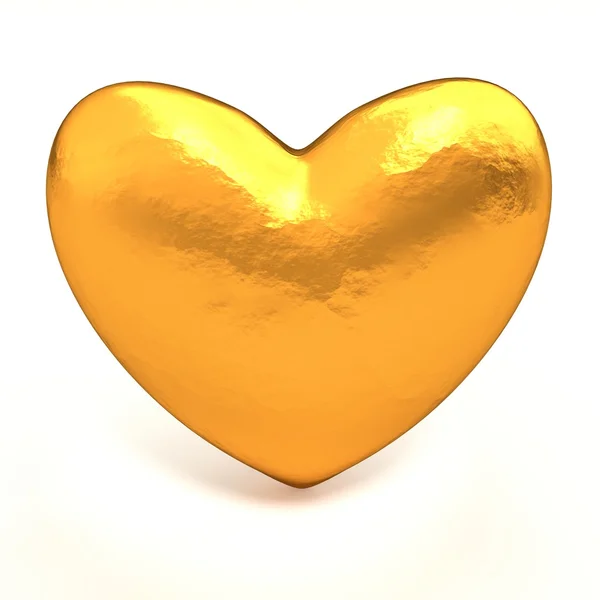 Zlaté srdce — Stock fotografie