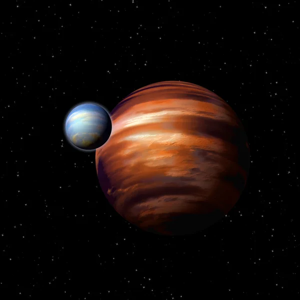 Planeten im Weltraum — Stockfoto