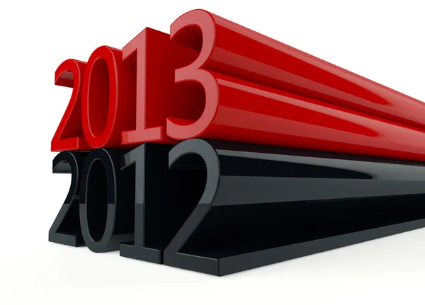 3D-nieuwe jaar 2013 — Stockfoto