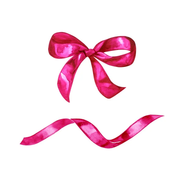 Acuarela dibujado a mano arco rosa para el diseño de vacaciones de cualquier tipo de poligrafía tarjetas, volantes, carteles. Brillante y colorido de alegría. — Foto de Stock