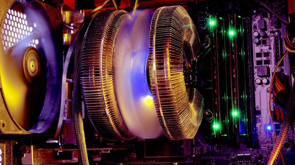 Számítógép fények Stock Kép