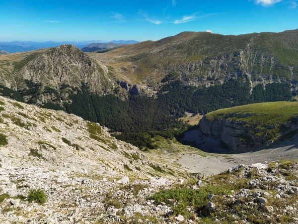 Hermoso Paisaje Del Parque Natural Sirente Velino Región Los Abruzos — Foto de Stock