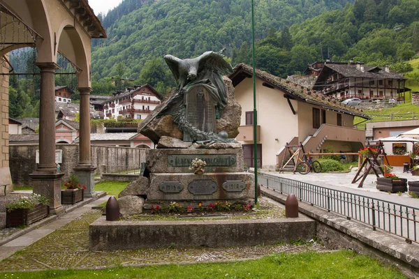 Alagna Talya Temmuz 2021 Piedmont Taki Alagna Alp Köyünün Tarihi — Stok fotoğraf