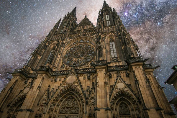 Зоряний Привид Головний Вхід Собору Святого Вітуса Празькому Замку Чехія — стокове фото