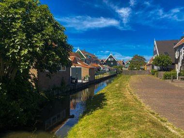 View of the historic village of Marken in Noord-Holland, The Netherlands