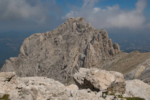 Panoramic view of Corno Piccolo in the massif of Gran Sasso d'Italia Abruzzo
