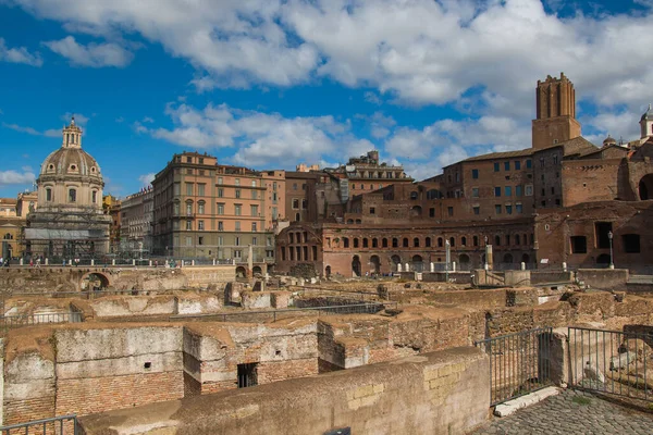 Πανοραμική Θέα Της Πλατείας Piazza Venezia Στη Ρώμη Ιταλία Αρχιτεκτονικό — Φωτογραφία Αρχείου