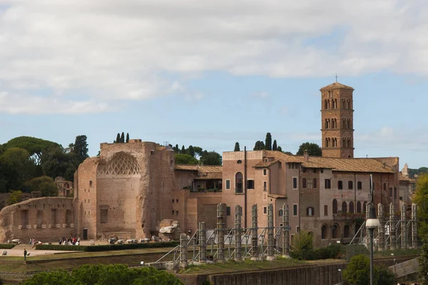Ρωμη Ιταλια Οκτωβριου 2022 Άποψη Της Αρχαίας Αγοράς Του Τραϊανού — Φωτογραφία Αρχείου