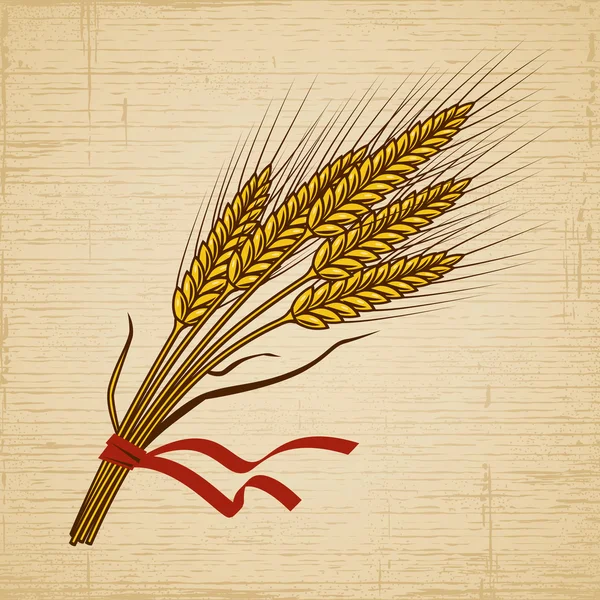 Retro Wheat — Stock Vector