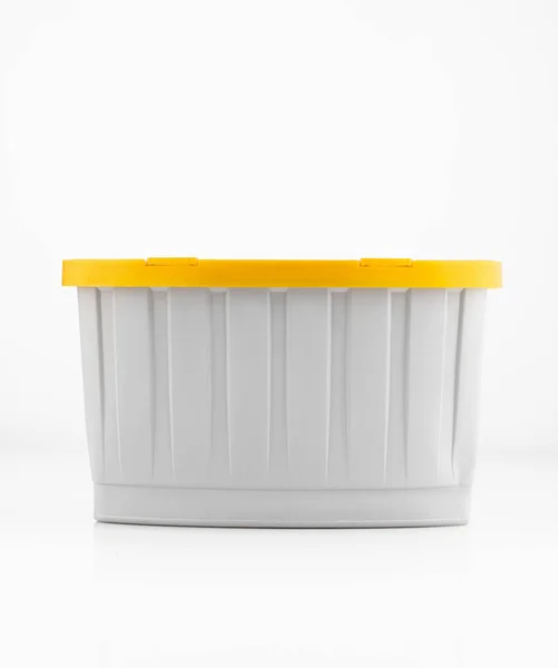 Behälter Für Wäschekapseln Isoliert Auf Weißem Hintergrund — Stockfoto