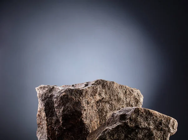 Gray Stone Background Podium Gray Background — Stok fotoğraf