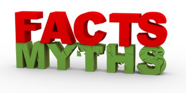 3d facts over myths clipart