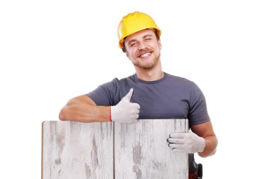 Smiling carpenter