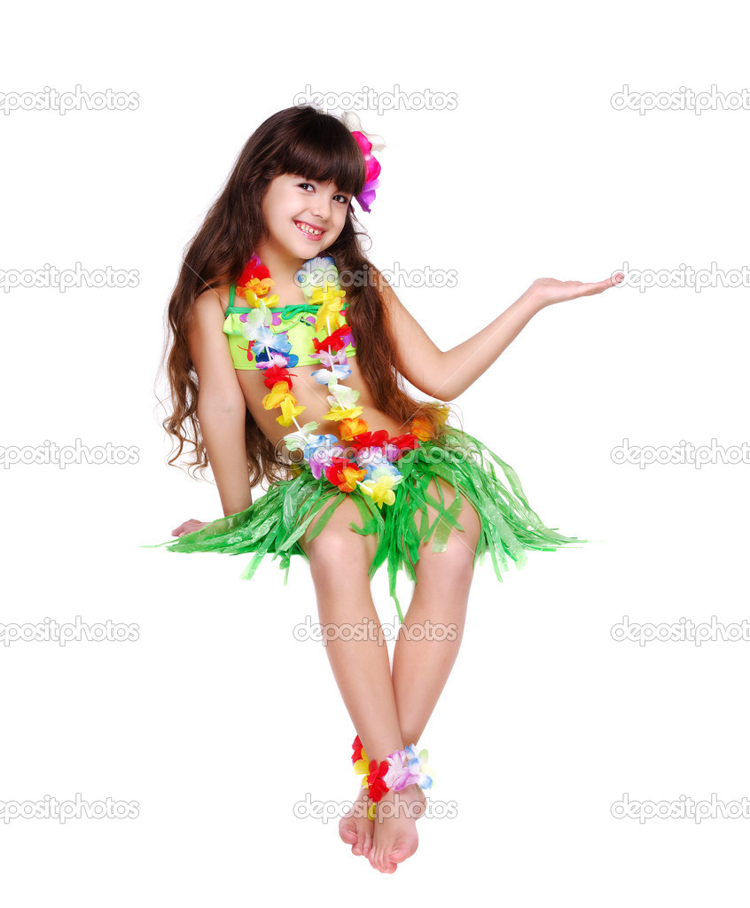 hawaiian attire for little girl