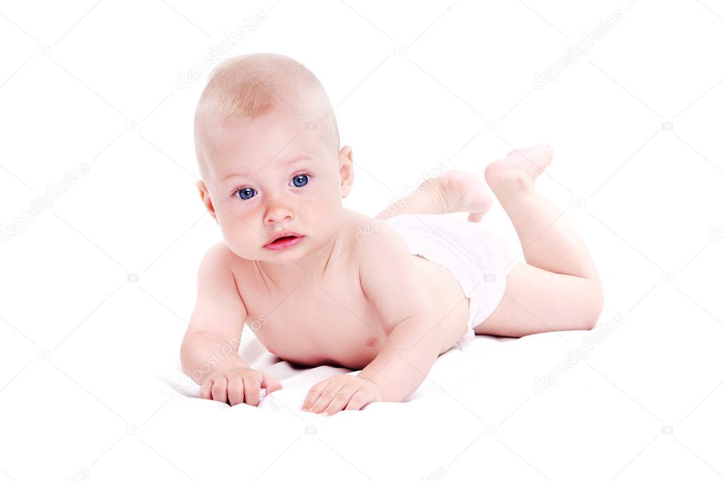 Baby Boy Lying On White Background Stock Photo Image By C Iagodina Baby Boy Lying On White Background Stock Photo Image By C Iagodina