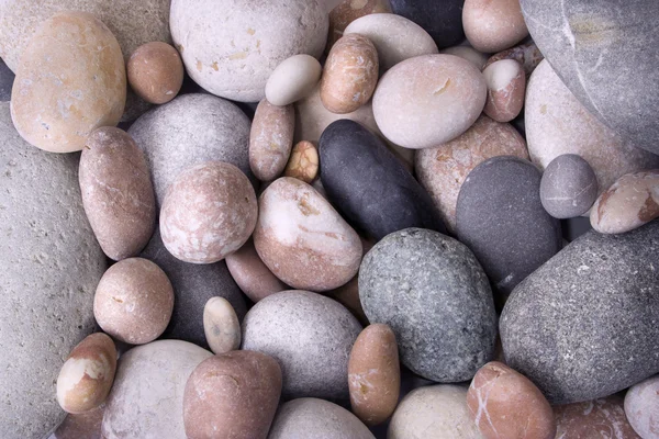 Beach. Pebbles. Sea. Multi-colored pebbles.Background. — Stock Photo, Image