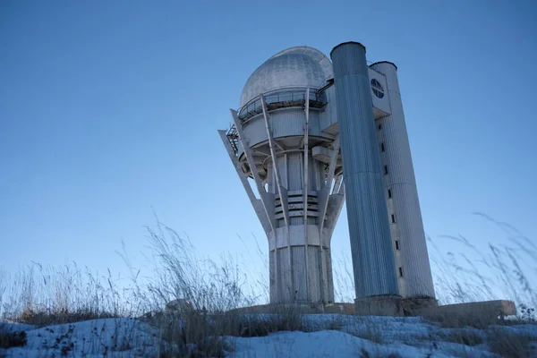 Almaty Kazakistan 2020 Tien Shan Astronomik Gözlemevi Uzay Güneş Istasyonlarının — Stok fotoğraf