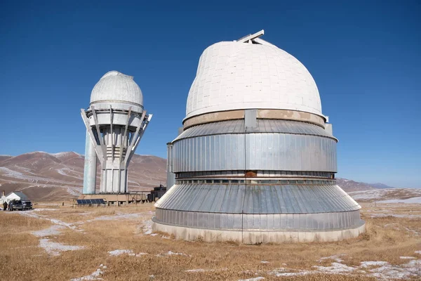 Almaty Kazachstán 2020 Astronomická Observatoř Tien Shan Budova Prostor Solárních — Stock fotografie