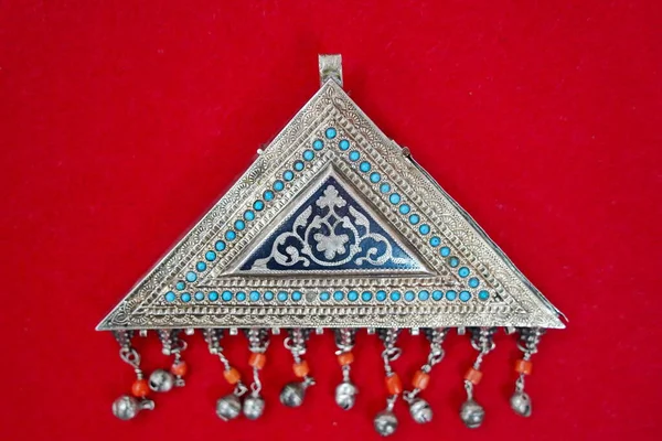 Αρχαία Εθνικά Κοσμήματα Καζακστάν Βρέθηκαν Ανασκαφές Διάφορα Μέρη Της Χώρας — Φωτογραφία Αρχείου