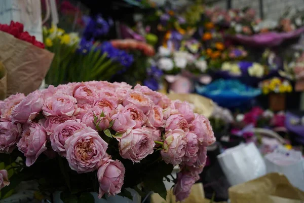 Bright Bouquets Flowers Decorative Paper Sale — стоковое фото