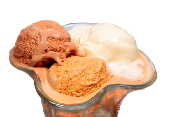 Ice cream in glass — Stock Photo, Image