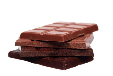 süt ve çikolata yığın