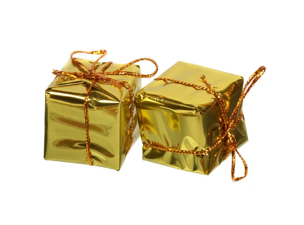 Two golden gifts — Stock Photo, Image