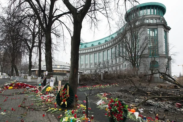 Euromaydan en Kiev. Memoria de los muertos Euromaydan . —  Fotos de Stock