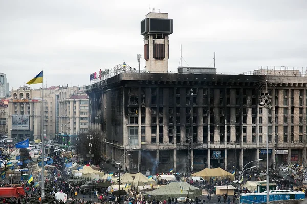 Kiev evromaydan. sendikaların yanık evi.