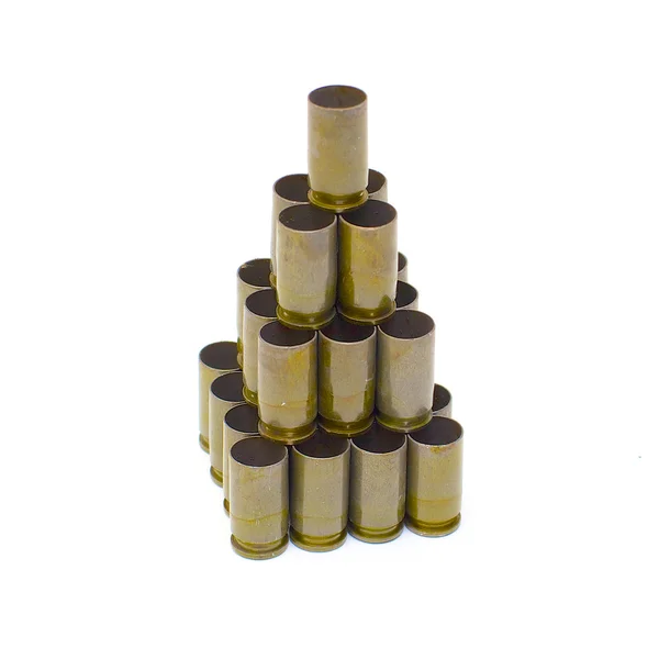 Piramide van munitie Stockfoto