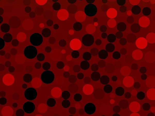 Abstract red and black circle spectrum