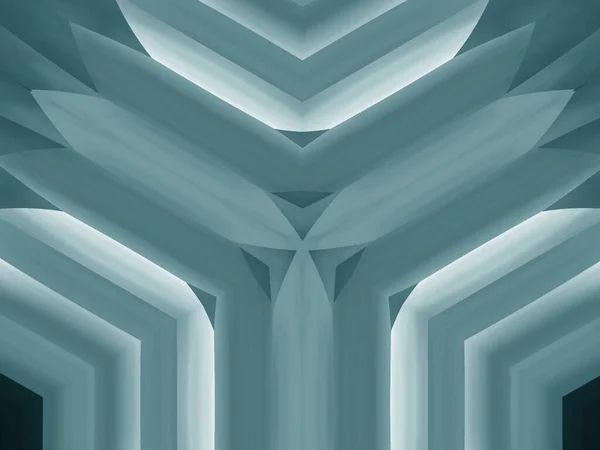 Abstraktní Reklama Modrá Zelená Gradient Architektura Hladké Pozadí Dynamický Vzor Stock Fotografie