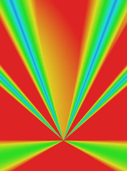 装饰梯度多色荧光几何动态三角形图案的背景 — 图库照片