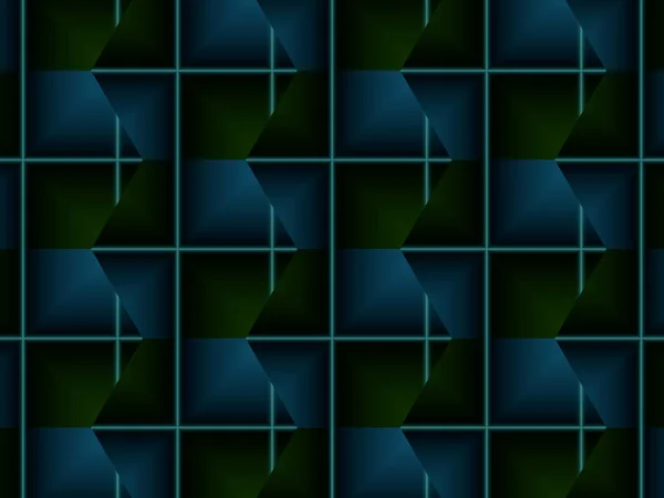 Abstraktní Pozadí Gradient Rozmazané Fluorescenční Šestiúhelníky Dekorativní Geometrické Horizontální Ilustrační — Stock fotografie
