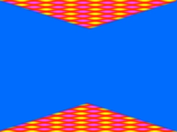 Fond Abstrait Rouge Bleu Jaune Décoratif Vibrant Triangles Géométrique Illustration — Photo
