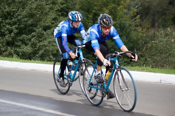 On the 3rd stage of the International Youth Friendship cycling — Stock Photo, Image