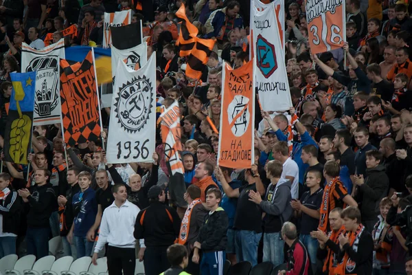 Shakhtar fans — Stock Photo, Image