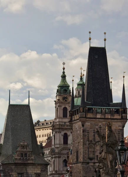 Architectural details of the Charles Bridge — Stock Photo, Image