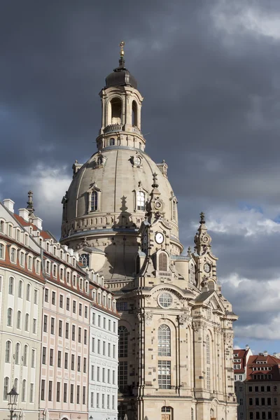 Dresden 'de Frauenkirche — Stok fotoğraf