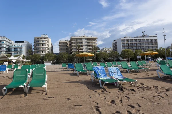 La playa de arena en Calella —  Fotos de Stock