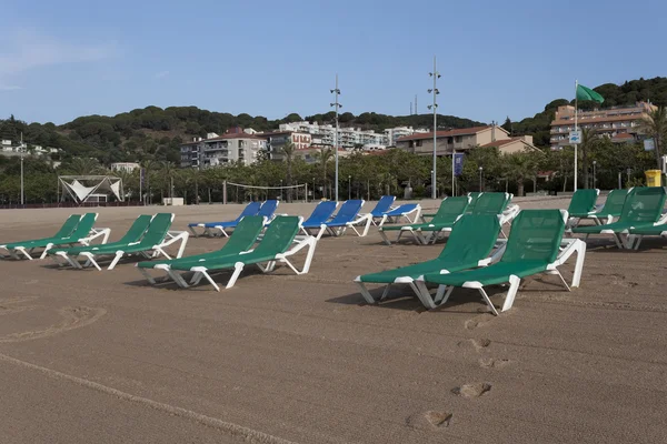 La playa de arena en Calella —  Fotos de Stock