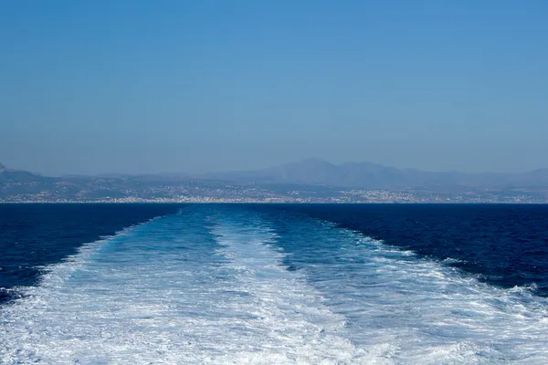 Siguiente salida desde el ferry Rethymno — Foto de Stock
