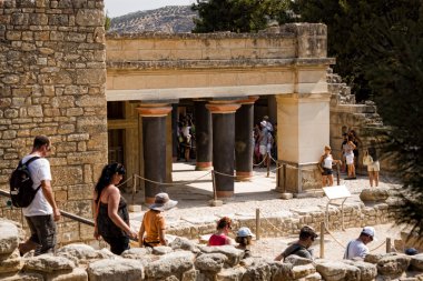  Kandiye - çok popüler amon güneyinde knossos Sarayı kalıntıları