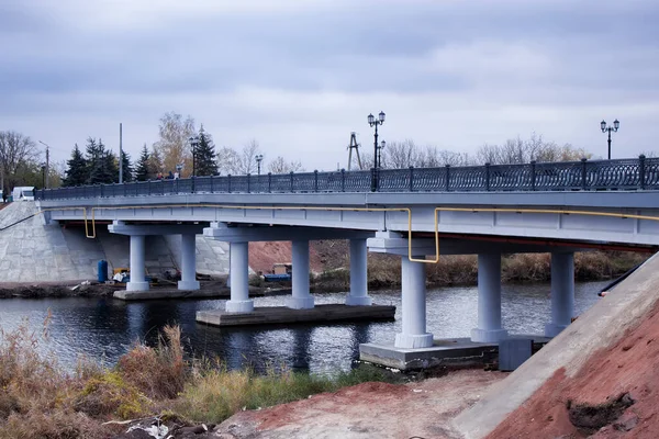 Sloviansk Ucraina Ctobre 2021 Più Sei Mesi Ponte Sloviansk Attraverso — Foto Stock